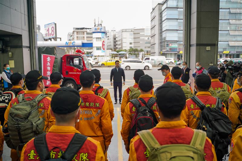 北市第二梯次搜救隊預定今日晚間7時30分出發前往桃園機場。（圖／台北市政府提供）