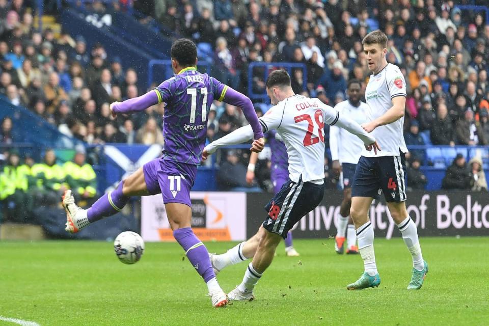 Collins' thunderbolt against Reading last month <i>(Image: Camerasport)</i>