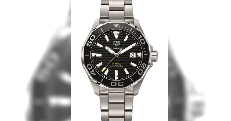 Aquaracer Calibre 5自動腕錶，建議售價NT$87,400。（圖／TAG Heuer泰格豪雅）