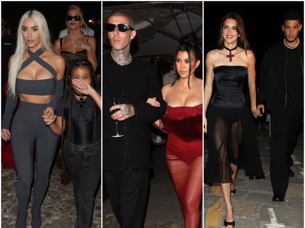 The Kardashian family is in Italy for Kourtney and Travis Barker’s wedding (NINO/GC Images)