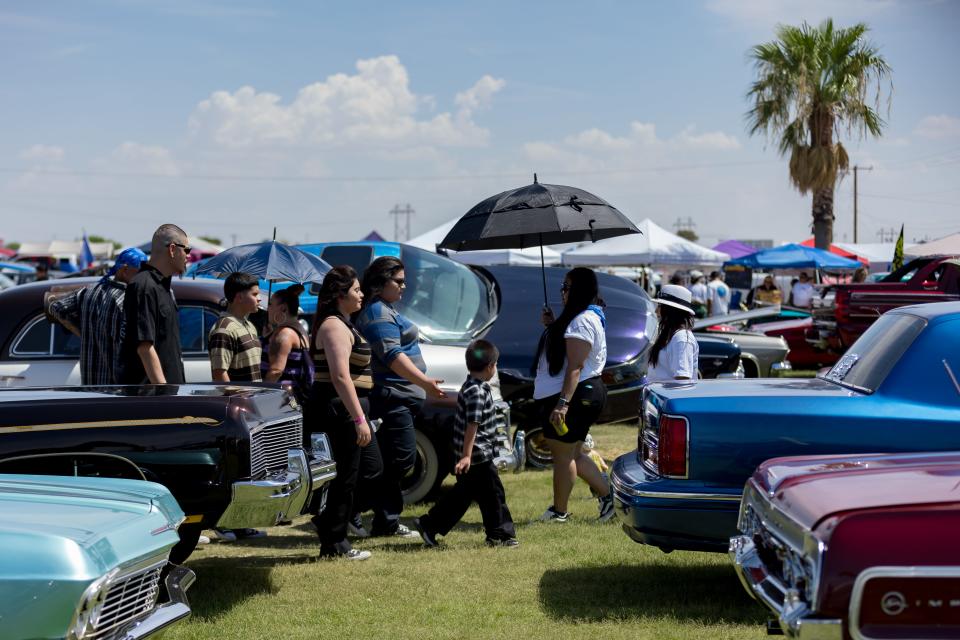 El Pasoans celebrate lowrider culture at the Higherlevels Carshow and Concert on Sunday, July 16, 2023 at Ascarate Park in El Paso.