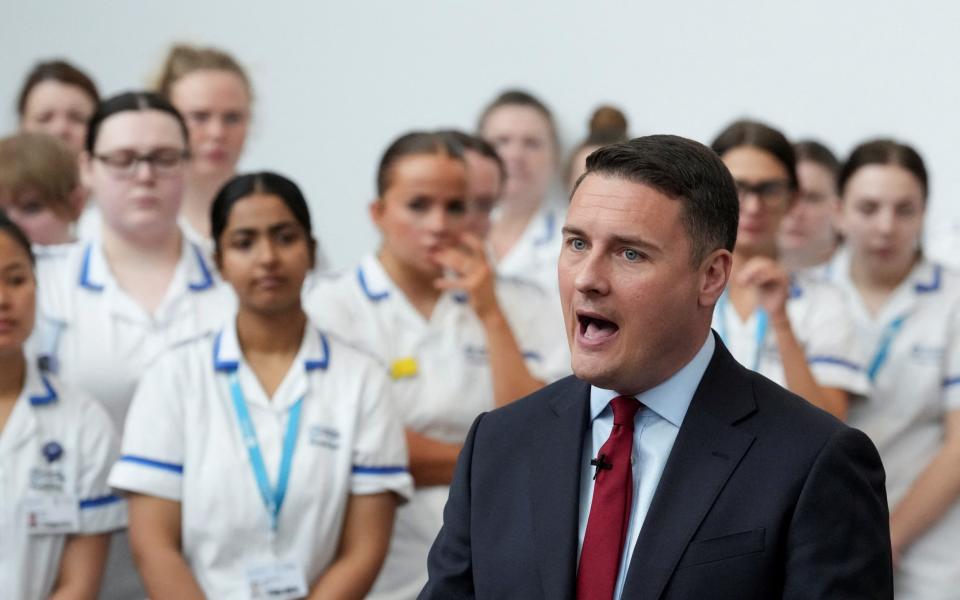 Shadow Secretary of State for Health and Social Care Wes Streeting