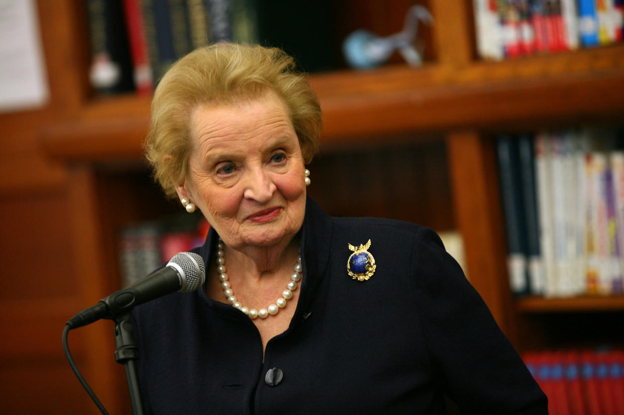 Former Secretary of State Madeleine Albright in 2012. (E. Jason Wambsgans/Chicago Tribune/Tribune News Service via Getty Images)