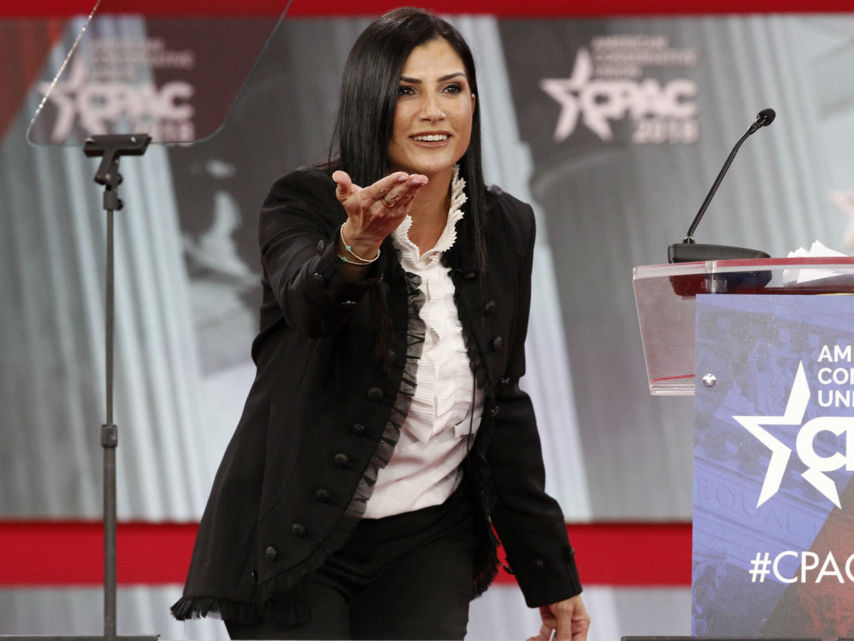 Dana Loesch, spokesperson for the National Rifle Association, has tried to play down talks of a rift with President Donald Trump: Jacquelyn Martin/AP