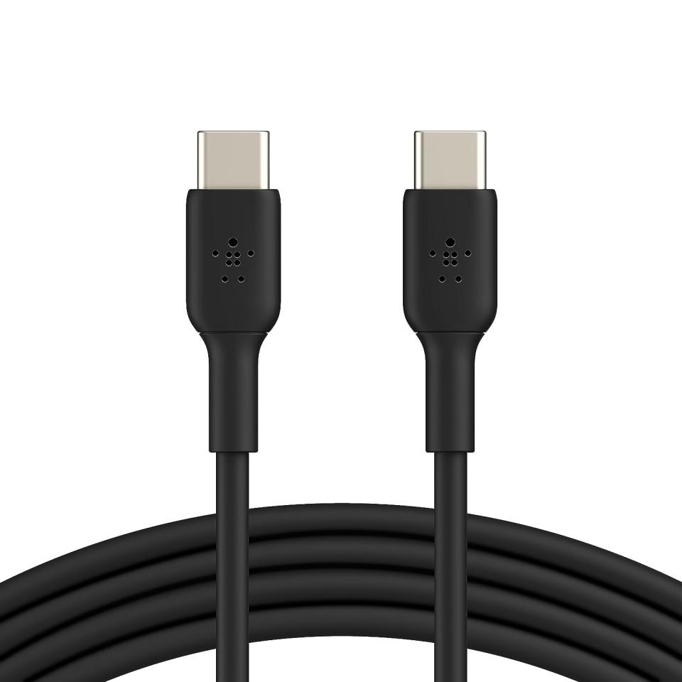 Belkin 3.3ft USB-C to USB-C Cable in black.