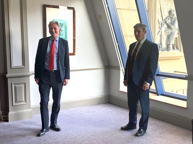 Richard Leonard and Sir Keir Starmer