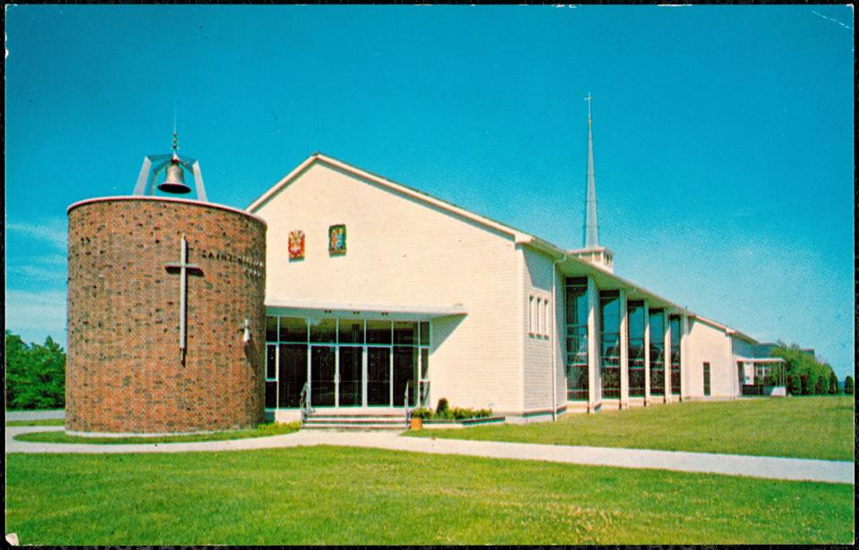 St. William's Church on Chicago Street was designed in a modern style and built in the 1960s.