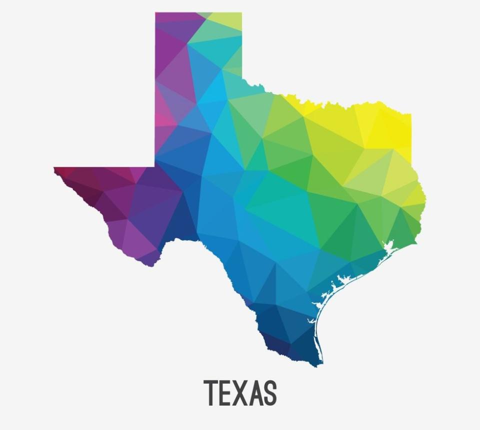 Texas Rainbow State Map List USA States Worst LGBTQ Laws