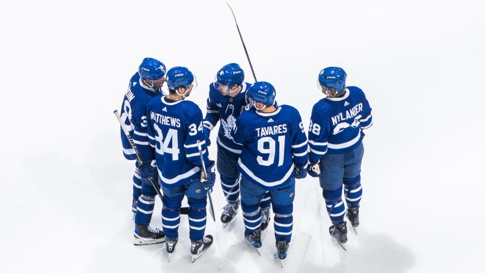 The Toronto Maple Leafs had their best-ever regular season in 2022, but is it enough to crown them as Canada's best sports team over the past year? (Getty Images)