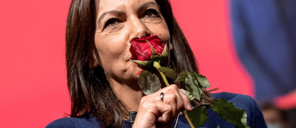 Anne Hidalgo lors de son premier meeting de campagne à Lille.
