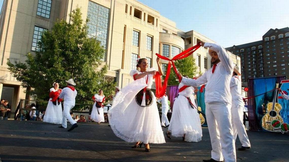 Festival Latino de Lexington is an annual event in the courthouse plaza.