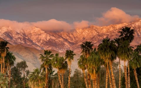 The San Jacinto Mountains surrounding Palm Springs - Credit: Getty Images