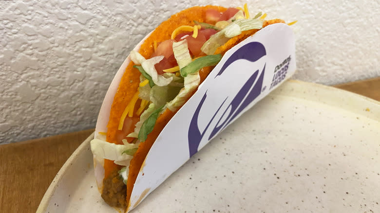 Supreme Doritos Taco on Plate