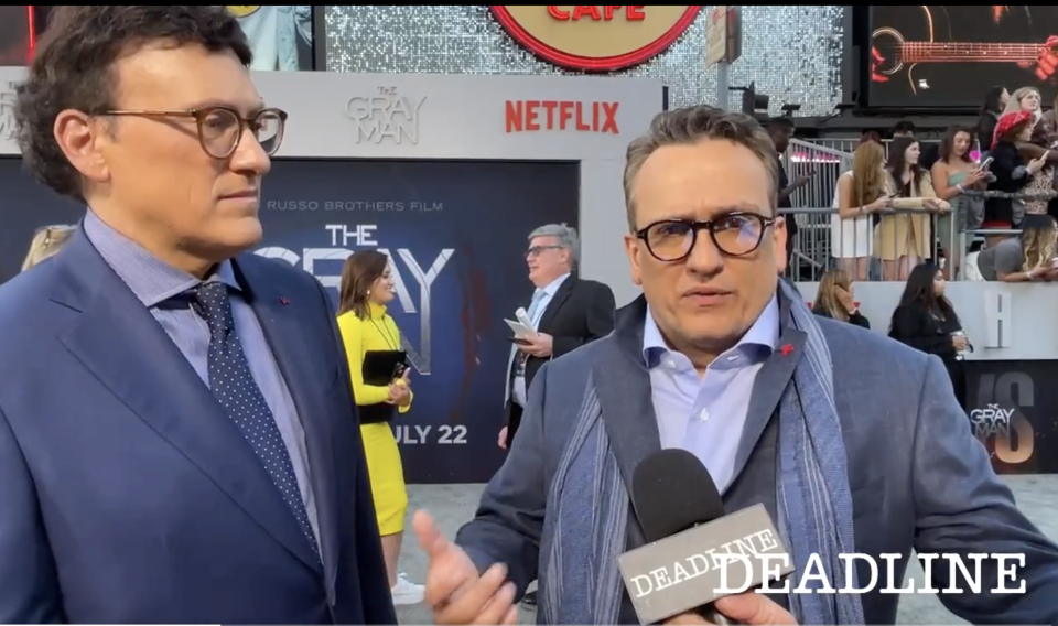 Anthony and Joe Russo at “The Grey Man” premiere - Credit: Deadline