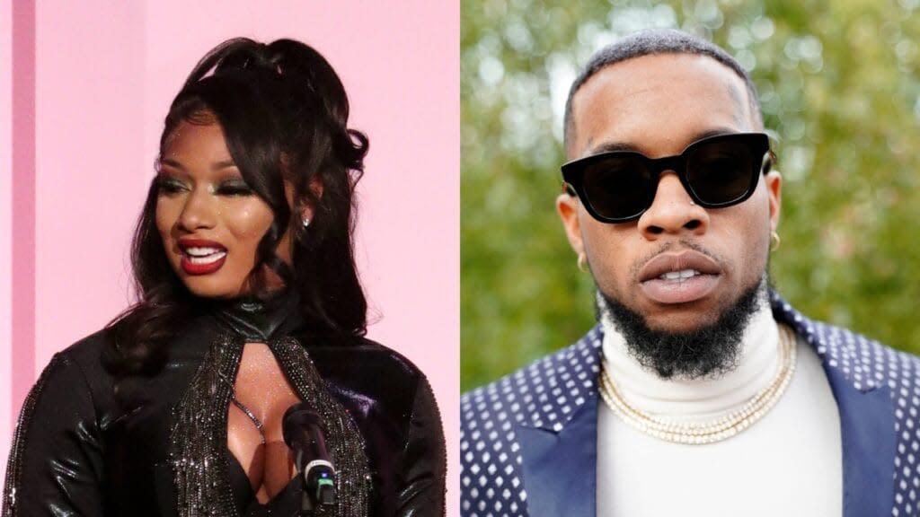 Rap star Megan Thee Stallion has a couple choice words for Tory Lanez in response to the album he recently dropped. (Photos by Rich Fury/Getty Images for Billboard and Erik Voake/Getty Images for Roc Nation)