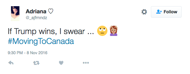 Best #MovingToCanada tweets