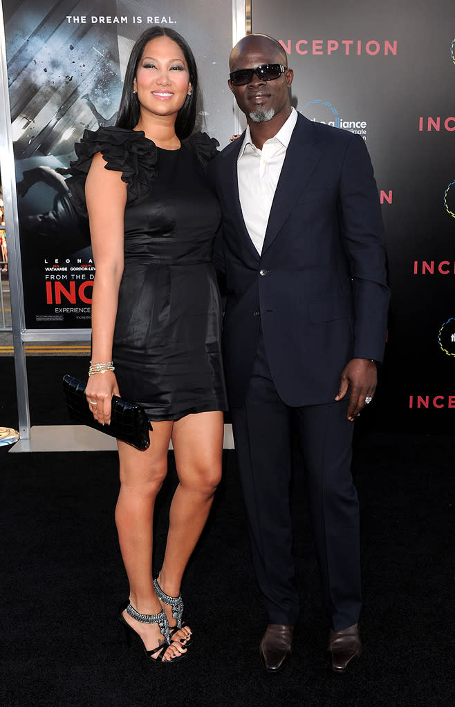 Inception LA premiere 2010 Kimora Lee Djimon Hounsou