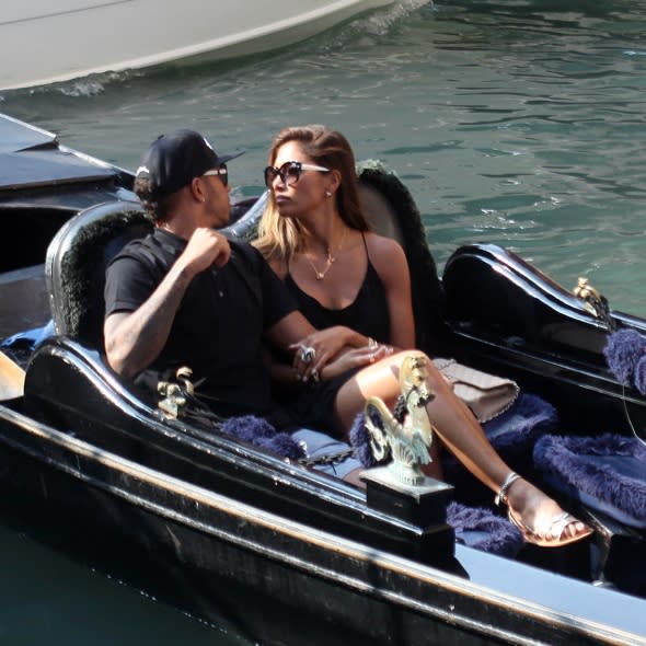 Nicole Scherzinger and Lewis Hamilton enjoy gondola ride in Venice