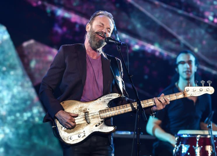 Sting at the 2016 NBA All-Star Game