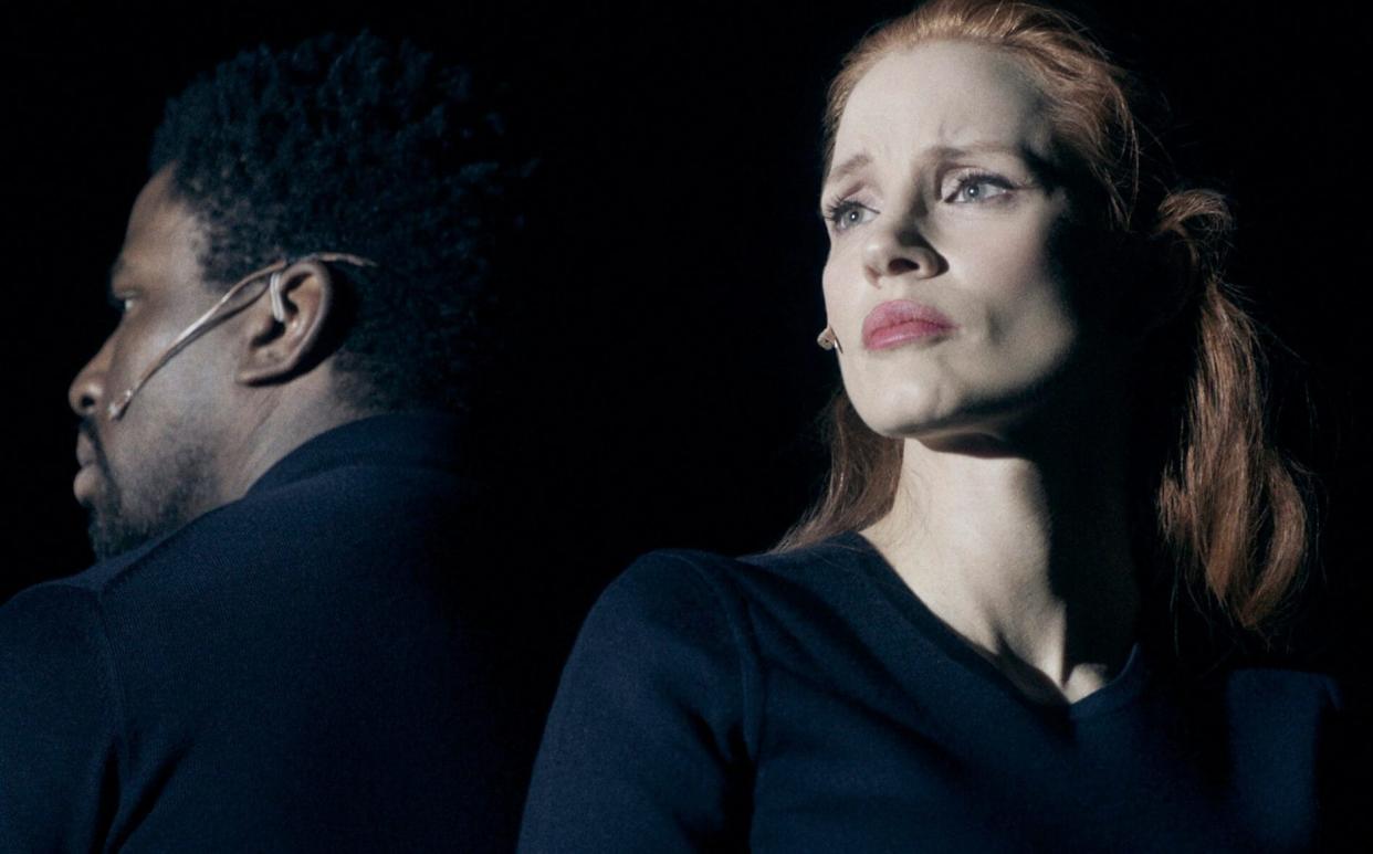 Commanding: Oscar winner Jessica Chastain and Okieriete Onaodowan in A Doll's House - Courtesy of A Doll’s House