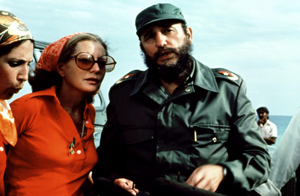 Walters and Fidel Castro in 1976