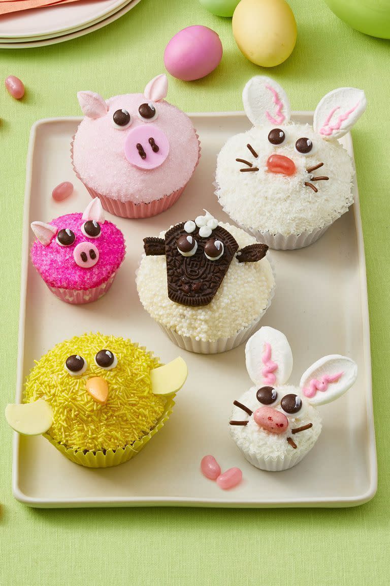 Spring Animal Cupcakes