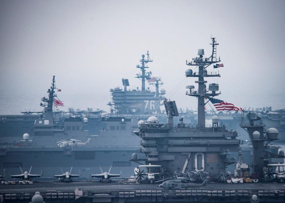 USS Reagan and USS Carl Vinson