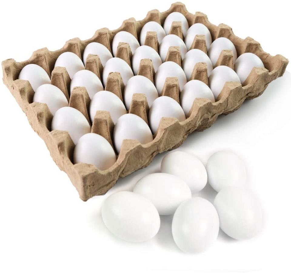 Wooden easter eggs in bulk