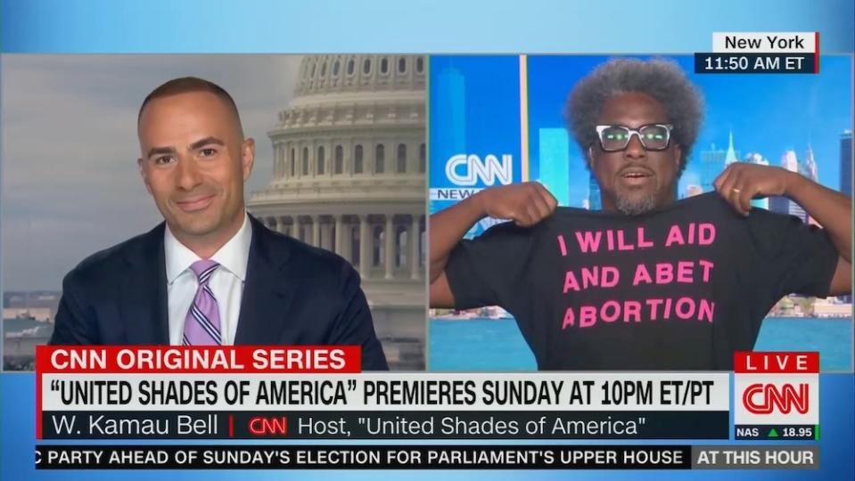 W. Kamau Bell on CNN - Credit: CNN