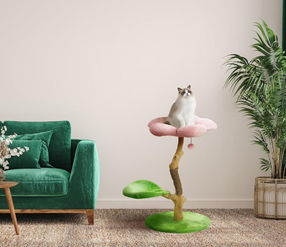 Finalist: Modern Floral Cat Tree