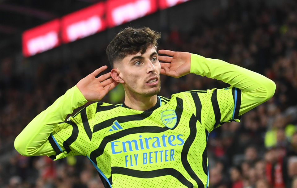 Silencing the doubters: Havertz is growing into his new role at Arsenal now (Arsenal FC via Getty Images)