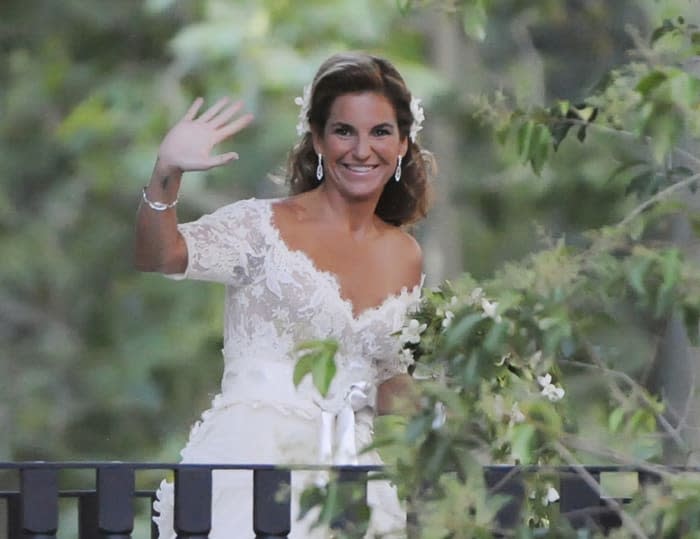 Arantxa Sánchez Vicario, el día de su boda con Josep Santacana