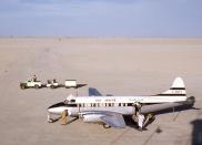 <p>Dubai International comprises three terminals:</p> <p>Terminal 1 serves all airlines</p> <p>Terminal 2 serves scheduled, charter, and special flights (pilgrimage)</p> <p>Terminal 3 is dedicated for use by Emirates Airline</p> (Pictured left: A scene from the 1960s)