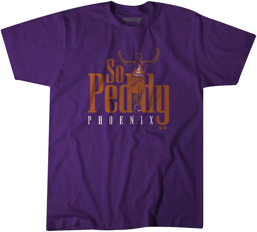 Snag the 'So Peddy' design to emblazon Shey Peddy's huge 3-pointer for good. 