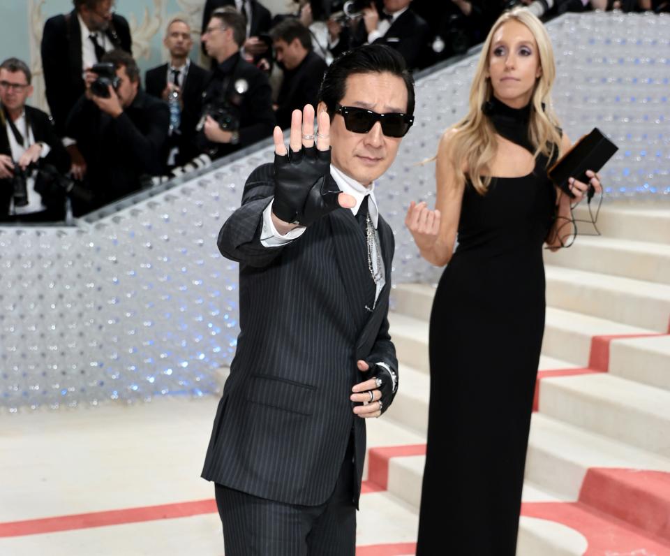 Oscar best actor winner Ke Huy Quan attends the Met Gala at The Metropolitan Museum of Art on May 01, 2023, in New York City.