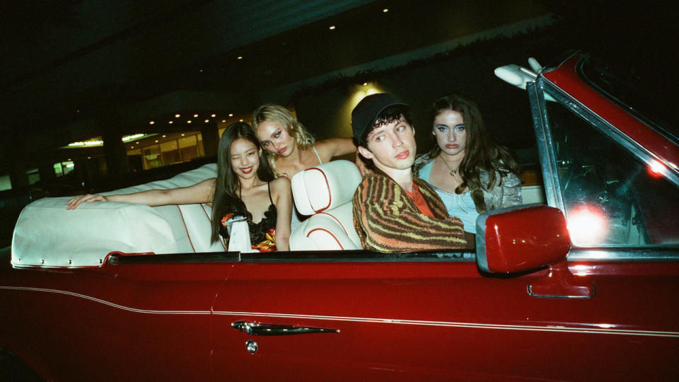 Jocelyn and friends riding in car in The Idol