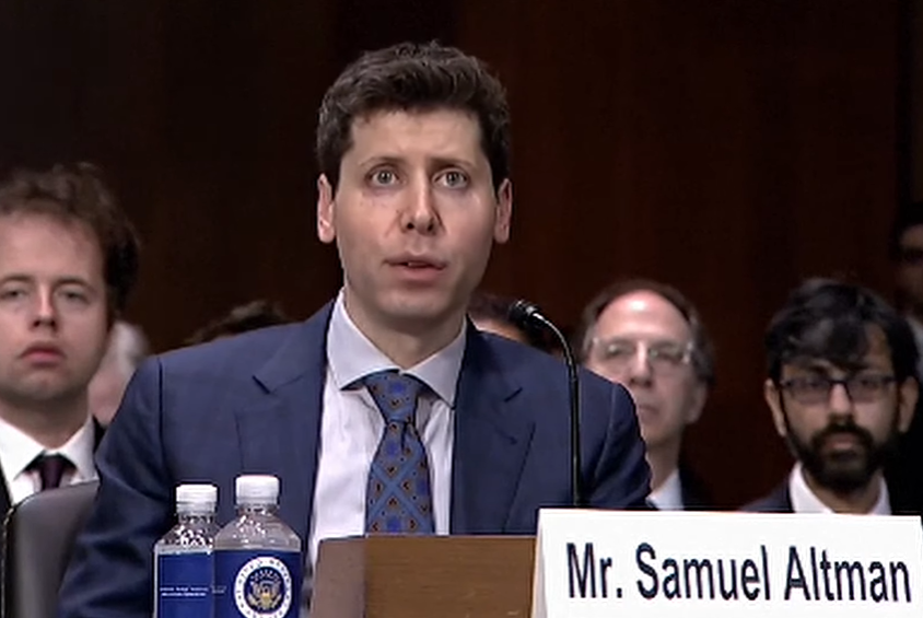 OpenAI CEO Sam Altman appears before the Senate Judiciary Subcommittee on Privacy, Technology and the Law on 16 May, 2023 (YouTube/ Screengrab)