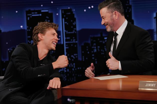 Austin Butler told Jimmy Kimmel on Monday about spending time with Snoop Dogg and his acting 