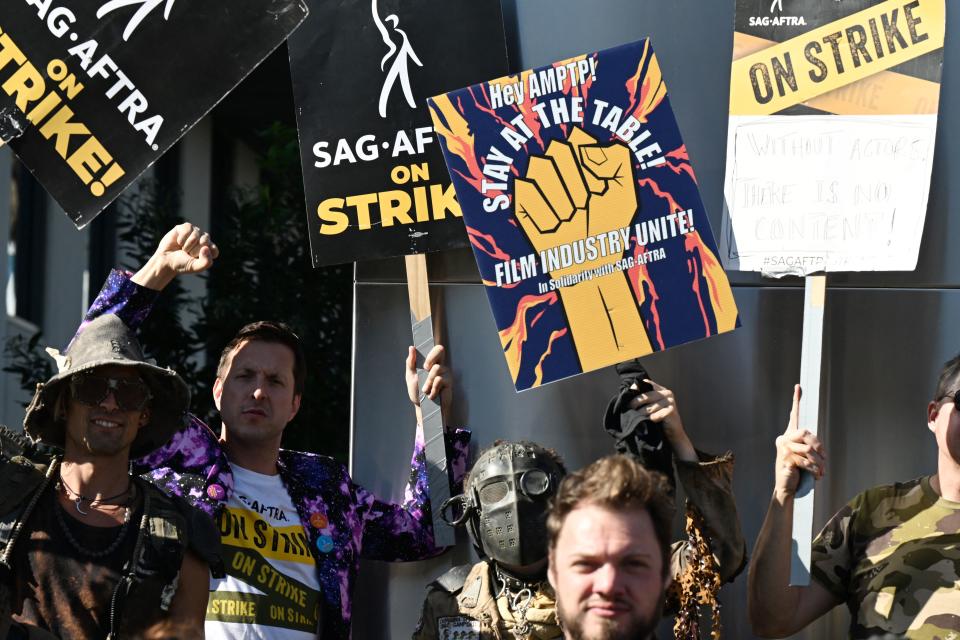 A scene from the picket lines (Getty Images)