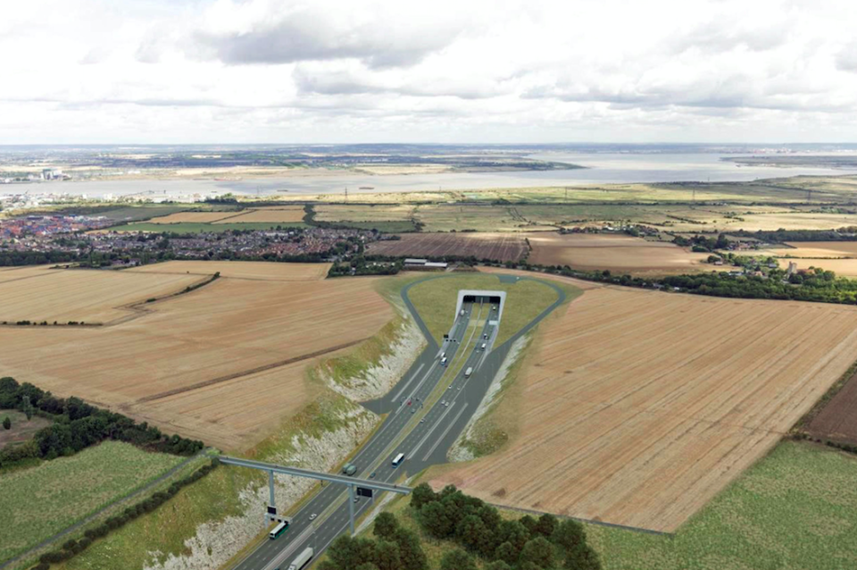 <em>Artists impression of how the southern portal of the Lower Thames Crossing in Kent will look (PA)</em>