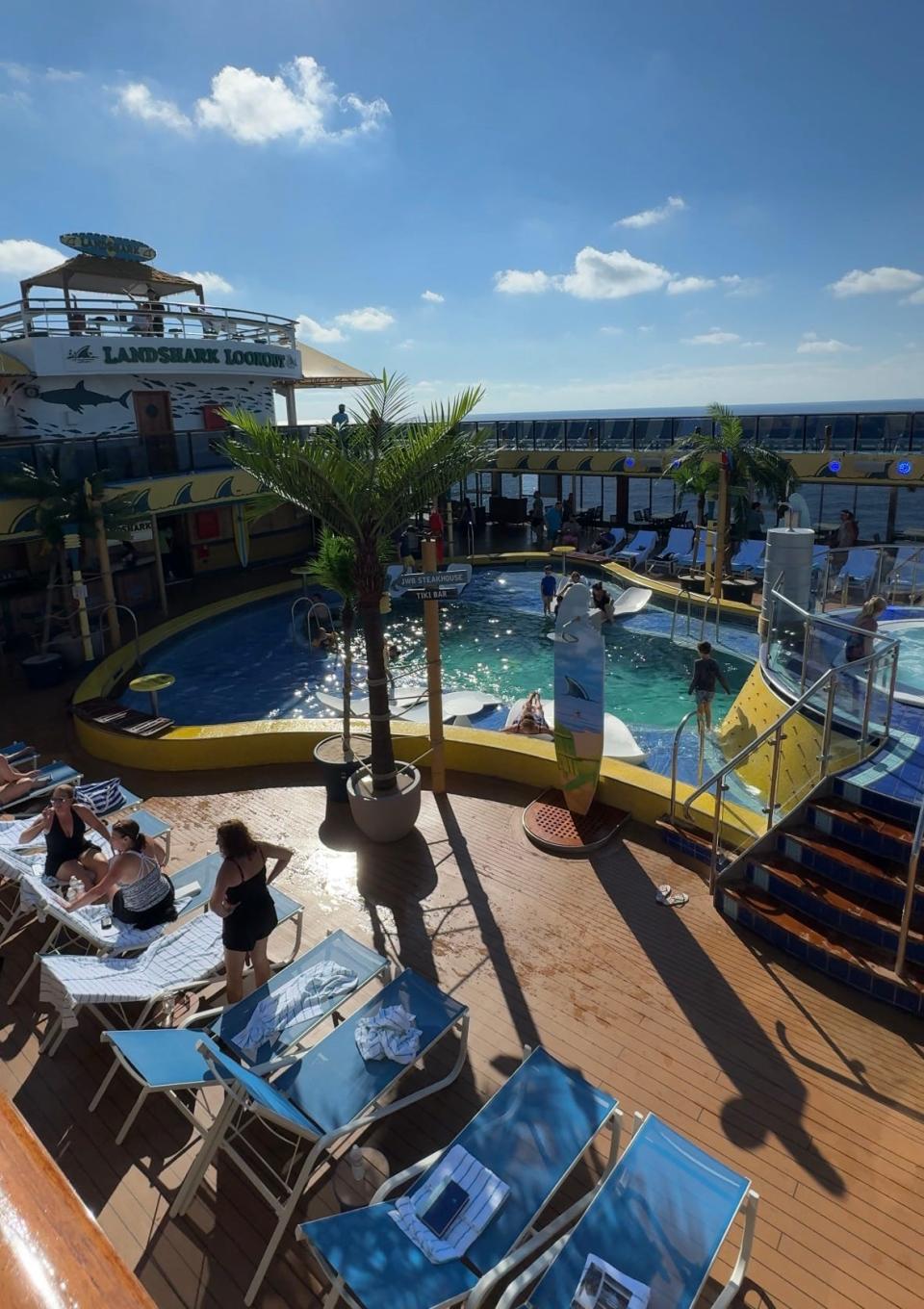 The LandShark Pool aboard Islander.