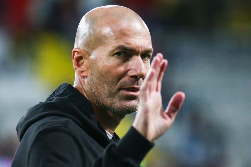 Former Real Madrid manager Zinedine Zidane