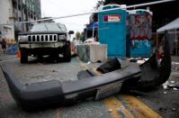 The CHOP area after a fatal shooting incident in Seattle