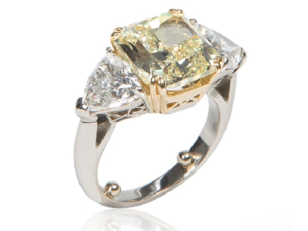 yellow diamond engagement ring