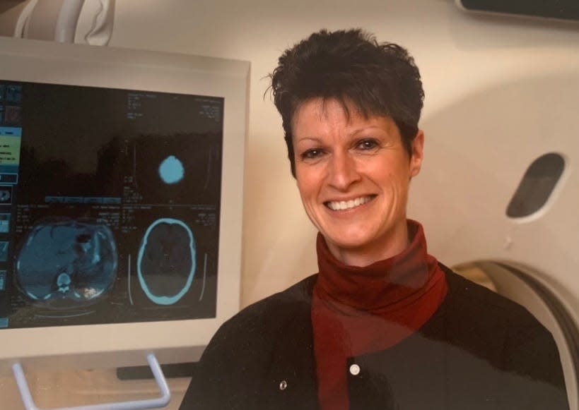 Radiologic technologist Andrea Nalband Thornley at South Shore Hospital in Weymouth.