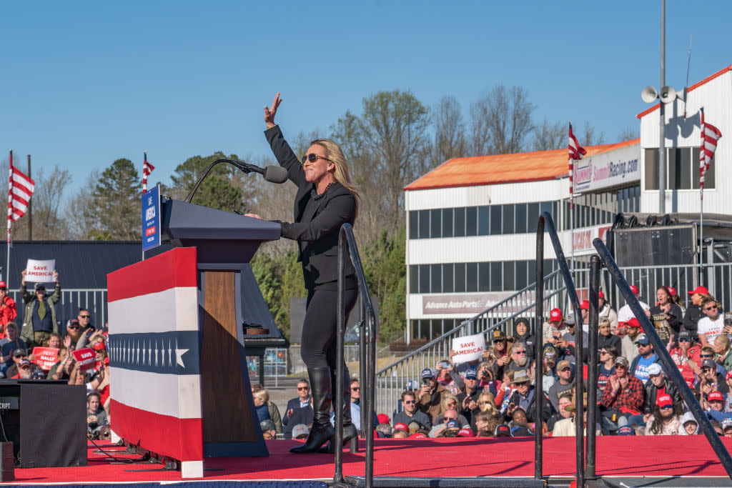 Former President Donald Trump Rallies Supporters In Georgia