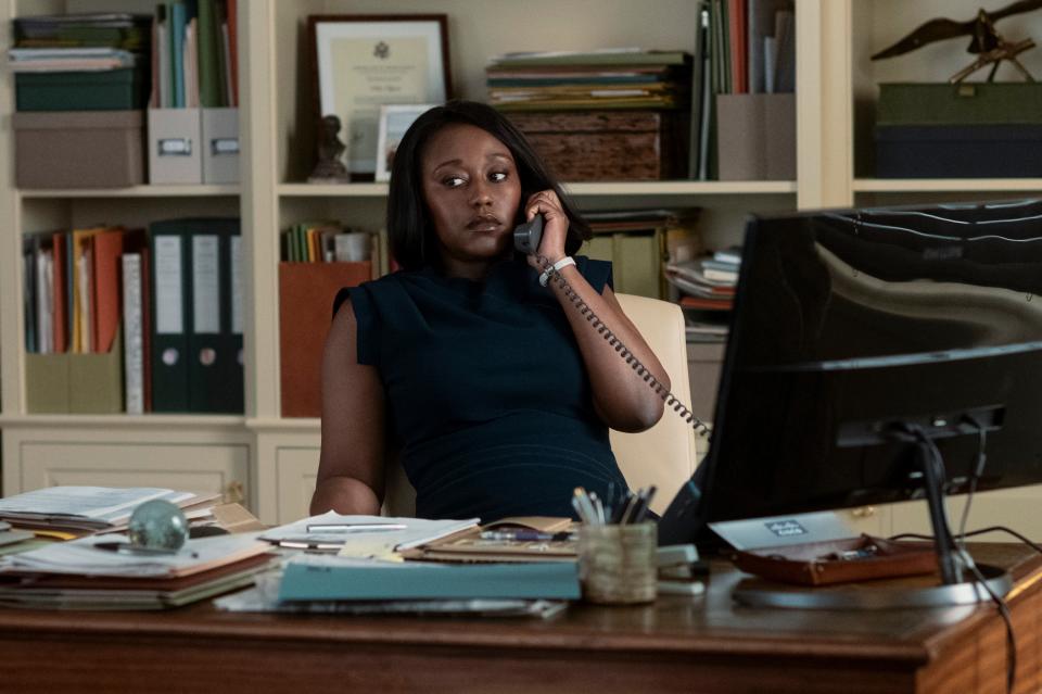 Billie Appiah (Nana Mensah)  in The Diplomat (Netflix)