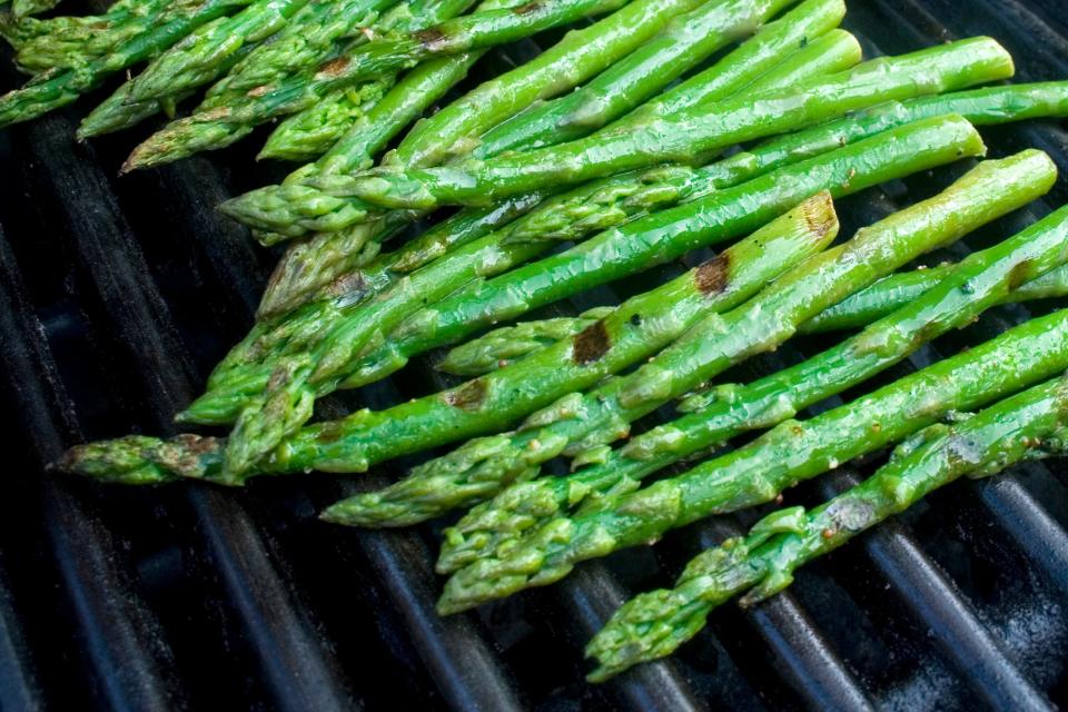 Grilled asparagus