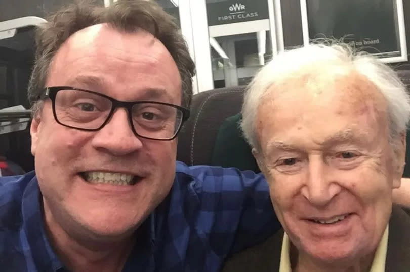 Russell T Davies and William Russell