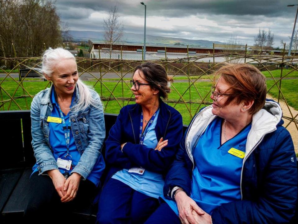 Glasgow Times: Emma Logan, Audrey Duncan and Charanne Edgar of the TAN Team